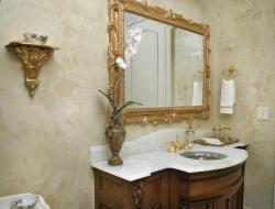 Decorative plaster for the bathroom - a durable coating with a unique design